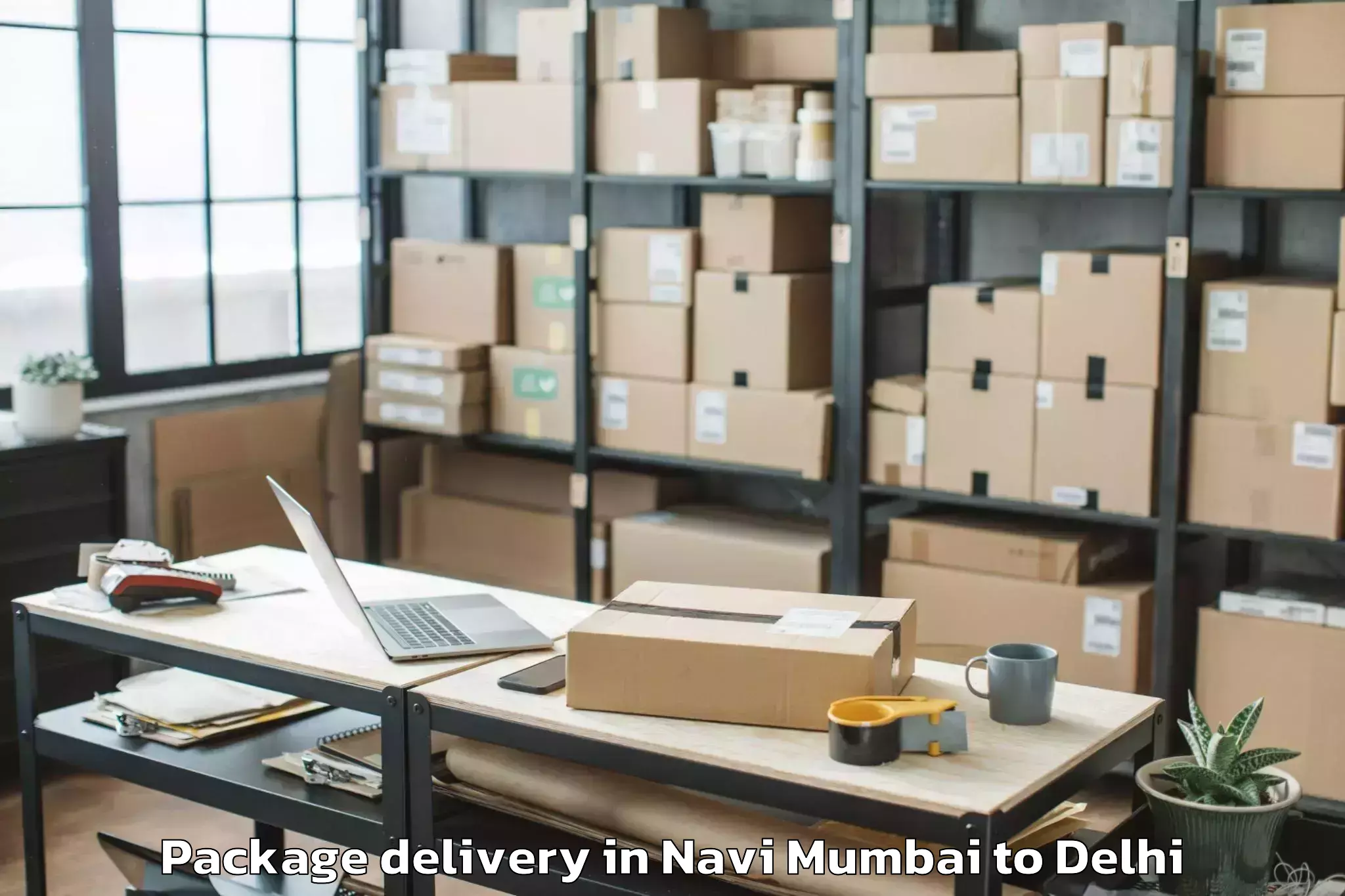 Leading Navi Mumbai to Parsvnath Mall Azadpur Package Delivery Provider